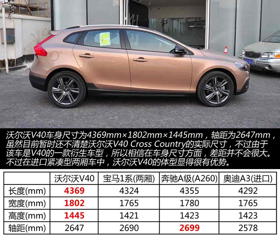 全时四驱 实拍沃尔沃v40 cross country