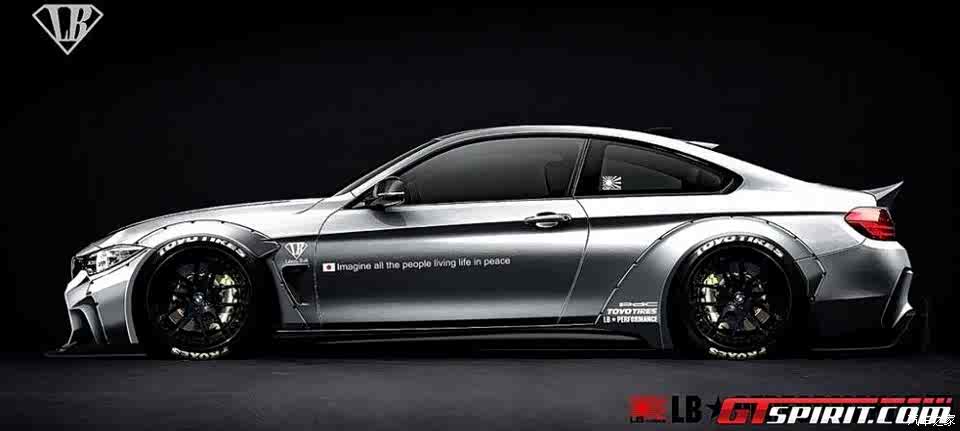 图 复古宽体包围套件上身宝马4系改装案例 汽车之家